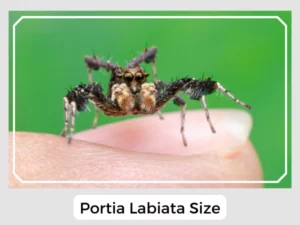 Portia Labiata Size